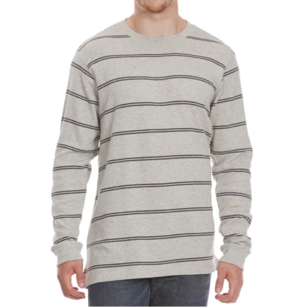 Men’s Thermal Stripped Crew Neck